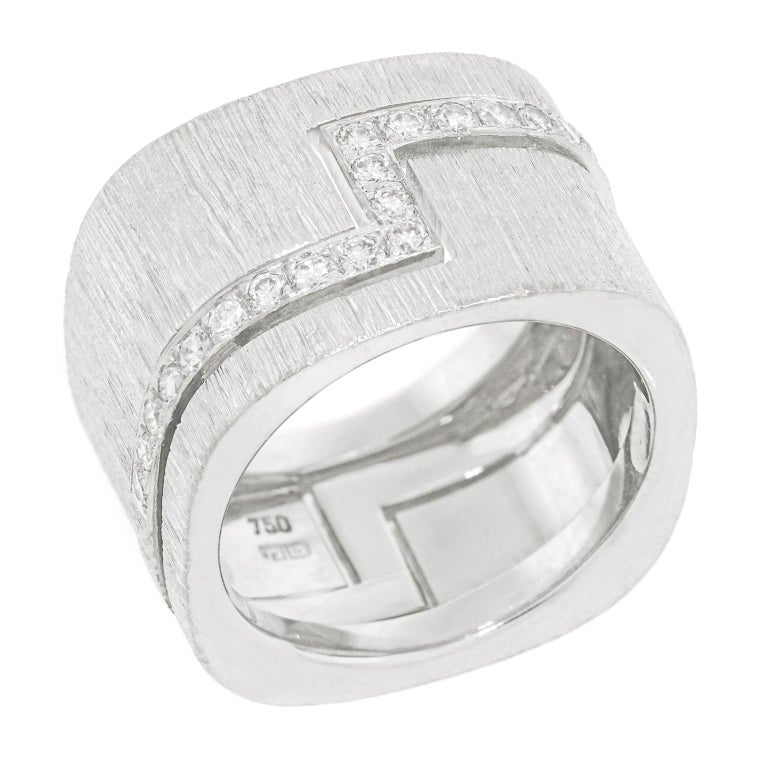 Paul Binder Hyper-Modern Ring For Sale at 1stDibs