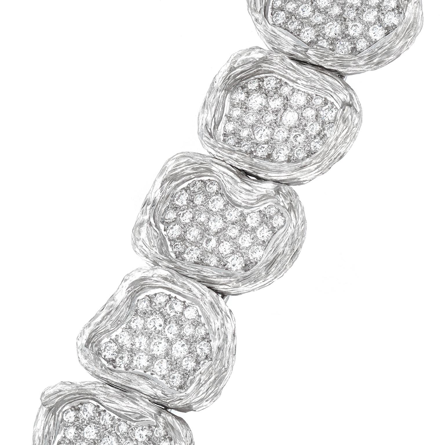 Paul Binder Bracelet moderne suisse en diamants en vente 2