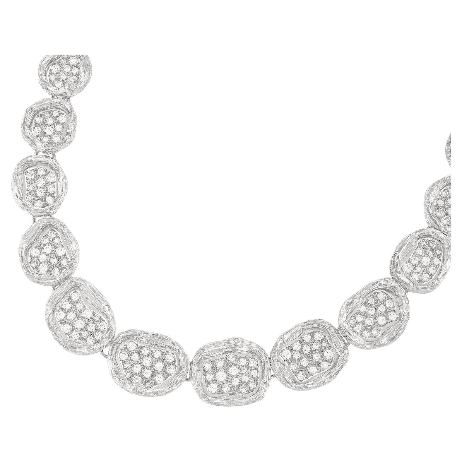 Paul Binder Swiss Modern Diamond Necklace