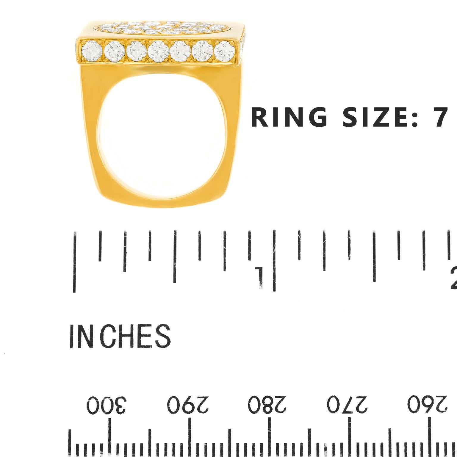 Paul Binder Swiss Modern Diamond Set Gold Ring 1