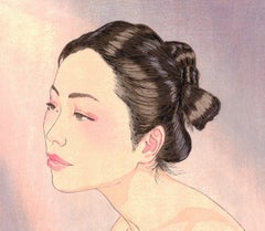 Paul Binnie, Contemporary Woodblock Print, Beauty Portrait, Nude, Pigment, Dream