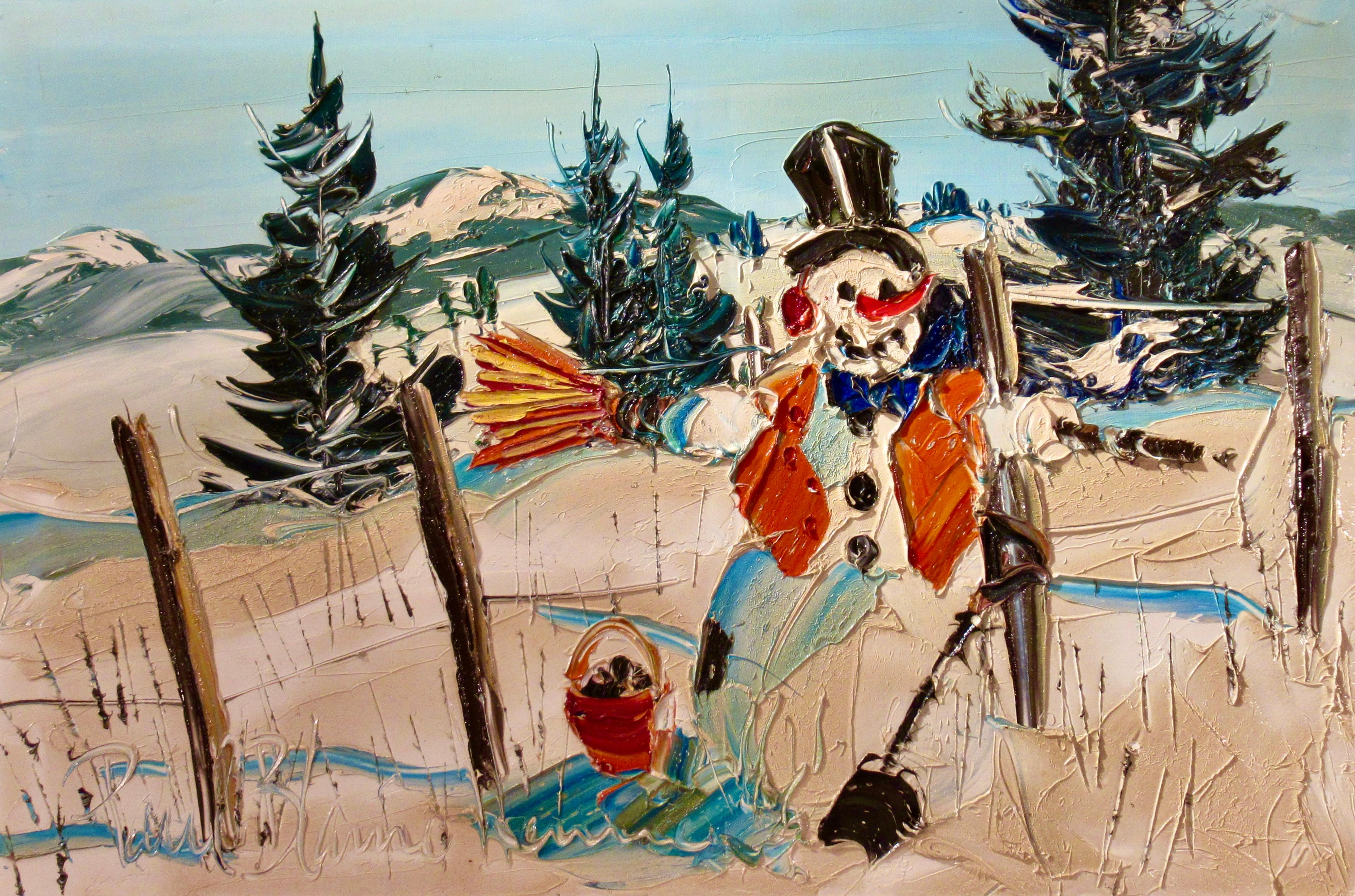 Frosty the Snow Man - Painting by Paul Blaine Henrie