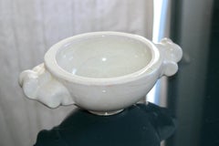 Paul Bonifas weiße Keramikvase signiert Lifas