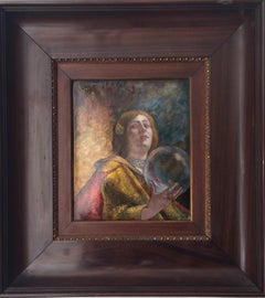 Paul Bonnaud "Vanitas" A Limoges Polychromed Enamel Plaque