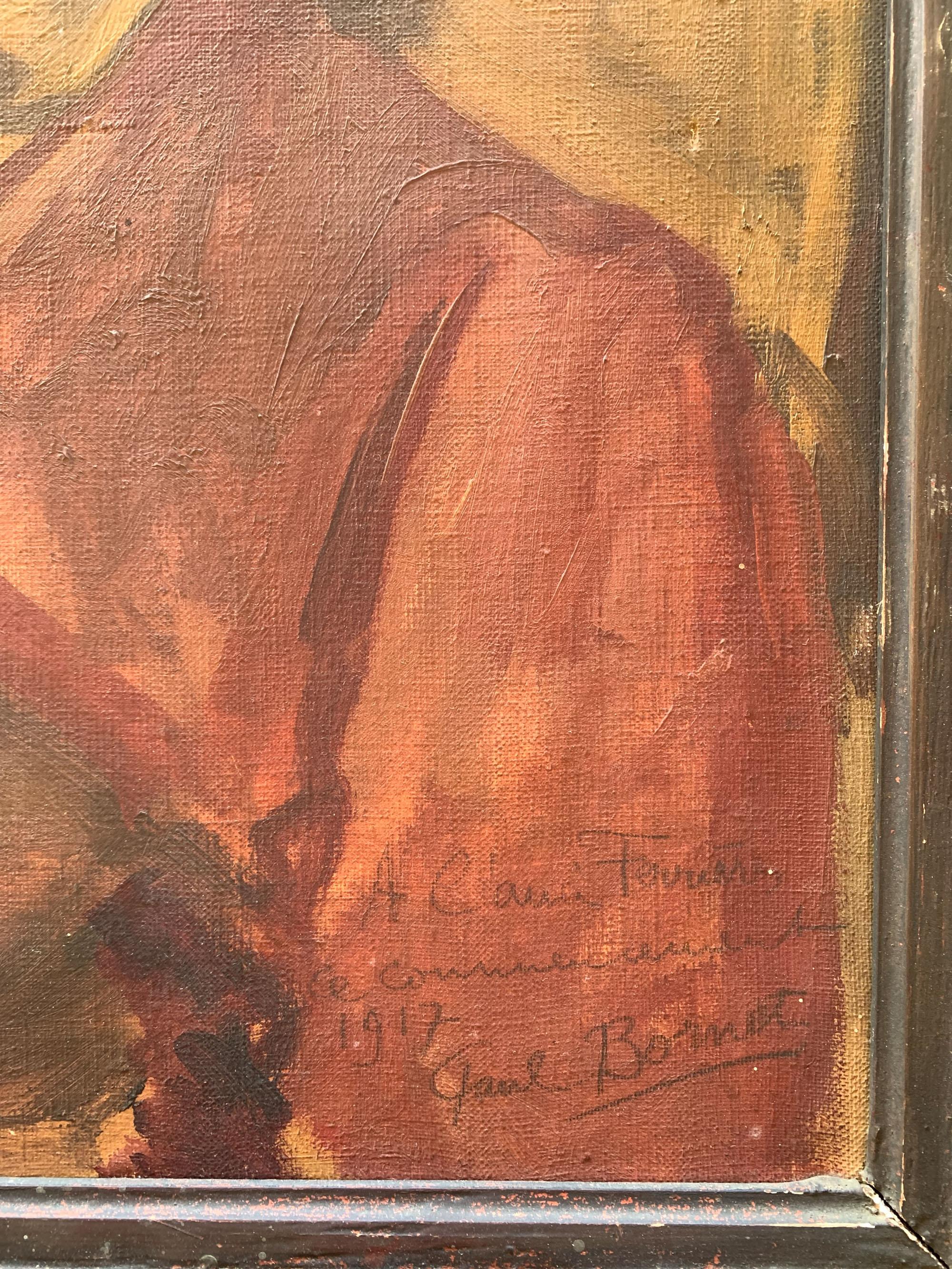 Paul Bornet. Ritratto di attore o ballerino in costume orientale, 1917. in vendita 6