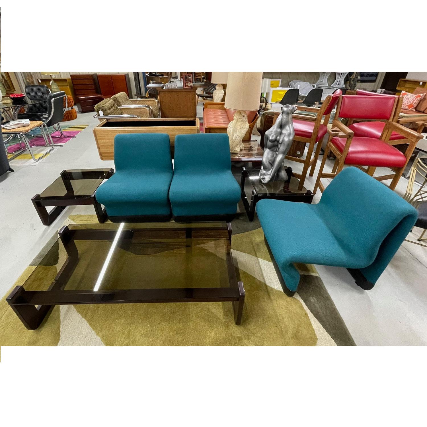 Paul Boulva for Artopex Star Trek TNG Ten Forward Modular Sofa Lounge Chair Set 2
