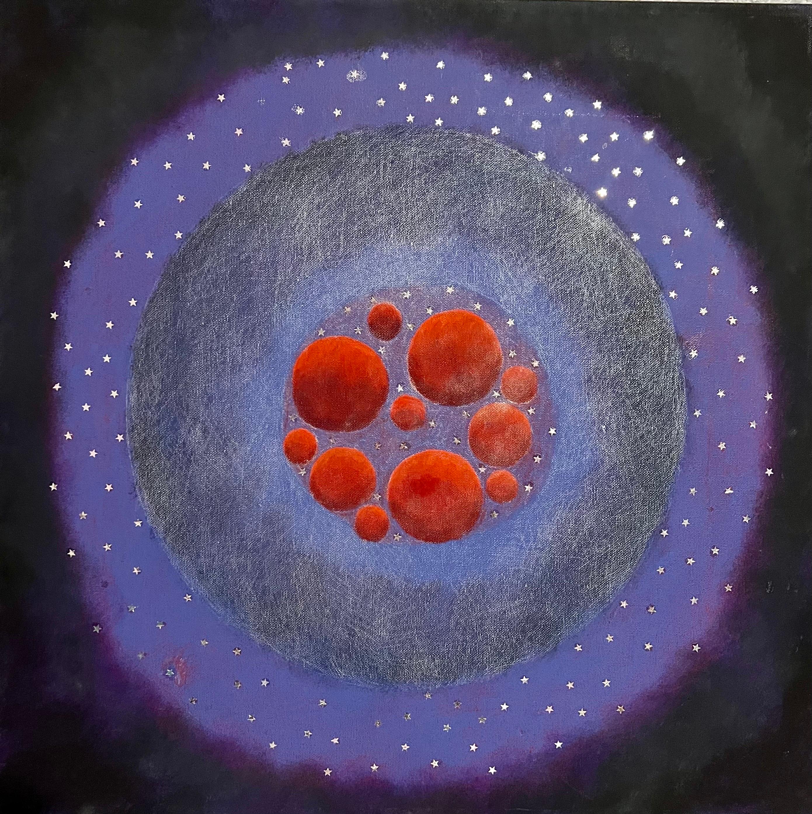 Color Gradient Geometric Collage Painting New York School Abstract Expressionist