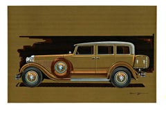Isotta Fraschini 8A 1930 Limousine linen-back automotive print