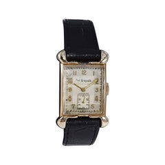 Paul Breguette Art Deco Tank Stil Armbanduhr:: ca. 1940