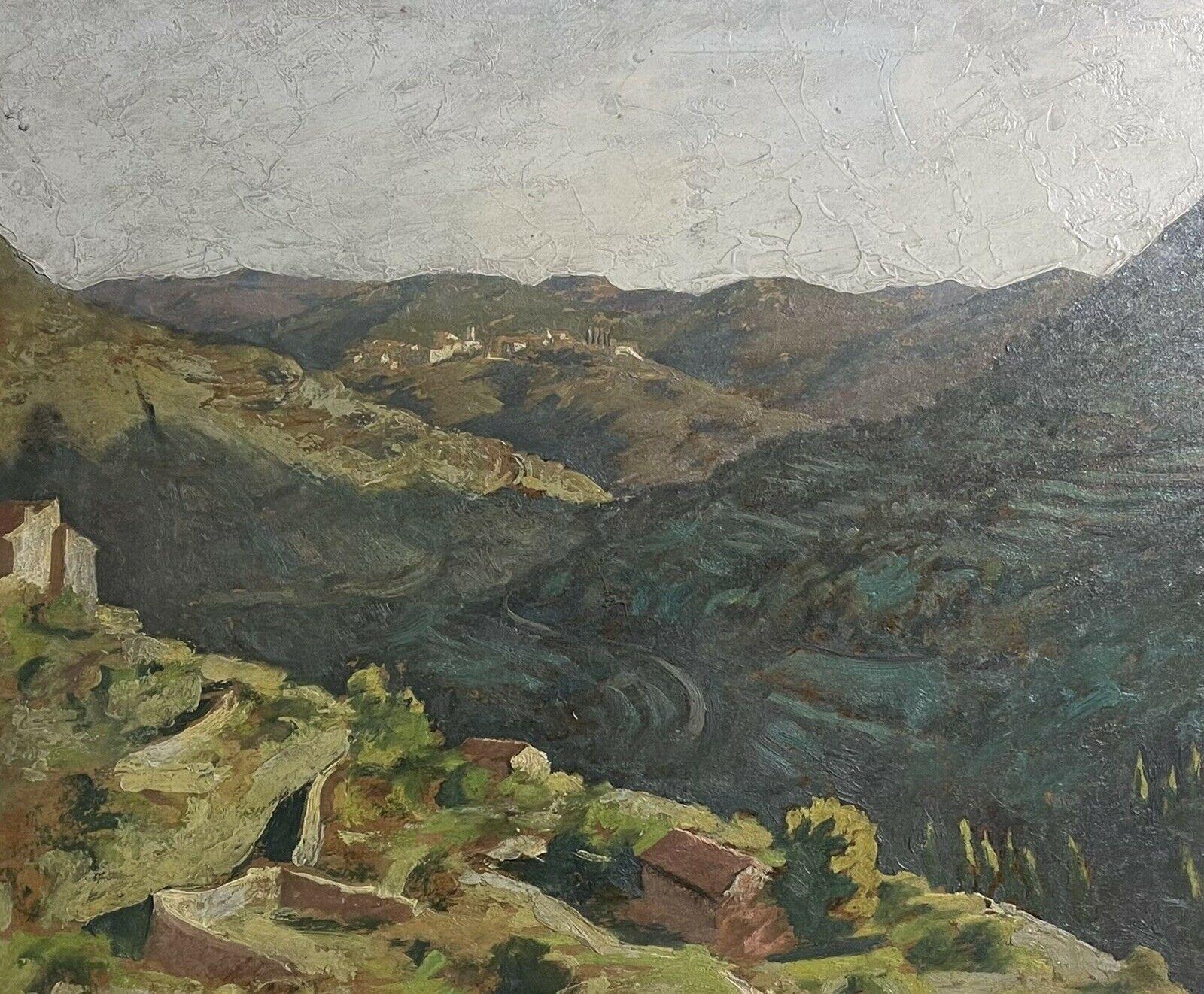 Paul Bret Landscape Painting - Paul BRET (1902-1956) Large Impressionist Oil Greek Landscape Atmospheric