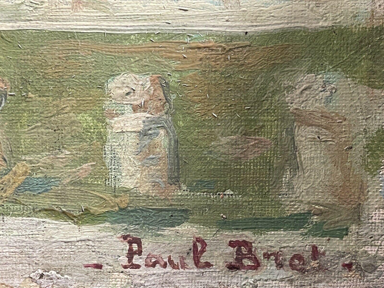 Paul BRET (1902-1956) Olio impressionista firmato Il Battistero di Pisa, Italia in vendita 2