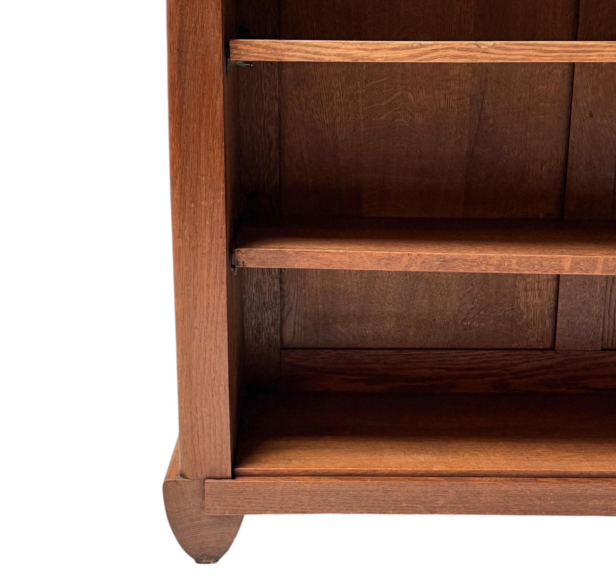 Paul Bromberg Art Deco Amsterdamse School Open Bookcase for Pander, 1920s 1