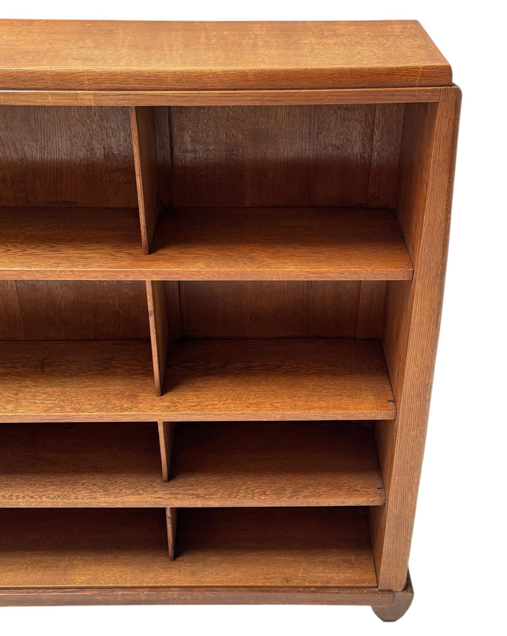 Paul Bromberg Art Deco Amsterdamse School Open Bookcase for Pander, 1920s 4
