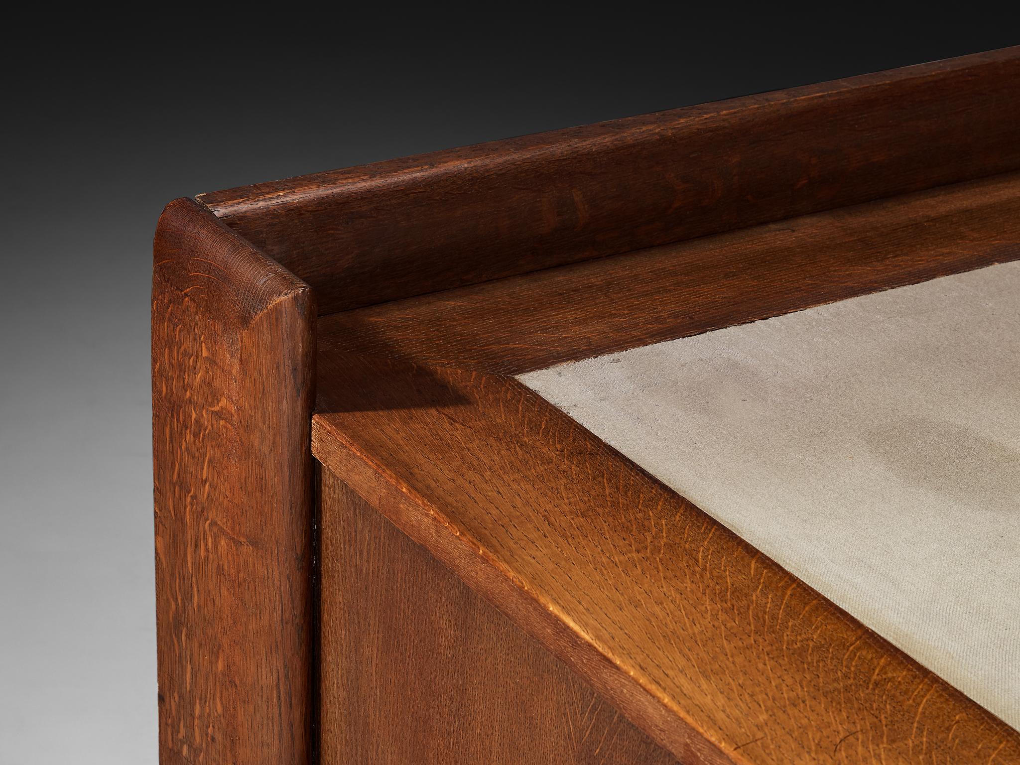 Paul Bromberg for H. Pander & Zonen Free-Standing Desk in Solid Oak For Sale 4