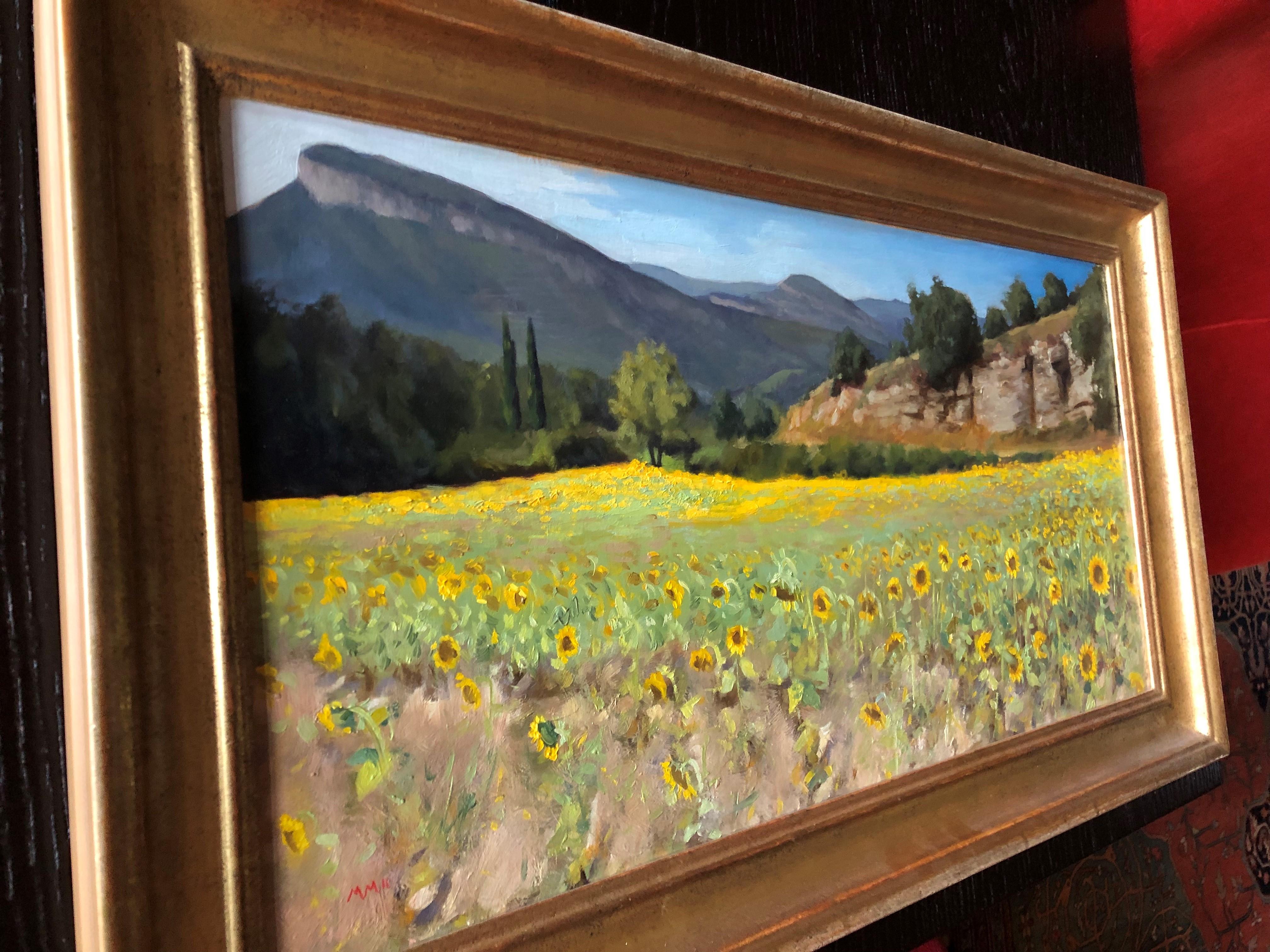  Sunflowers Rieux en Val  - Painting by Paul BROWN