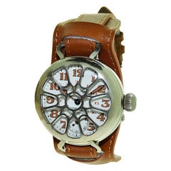 Paul Buhre by Ulysse Nardin Nickel Military Campaign Style Watch, circa 1910