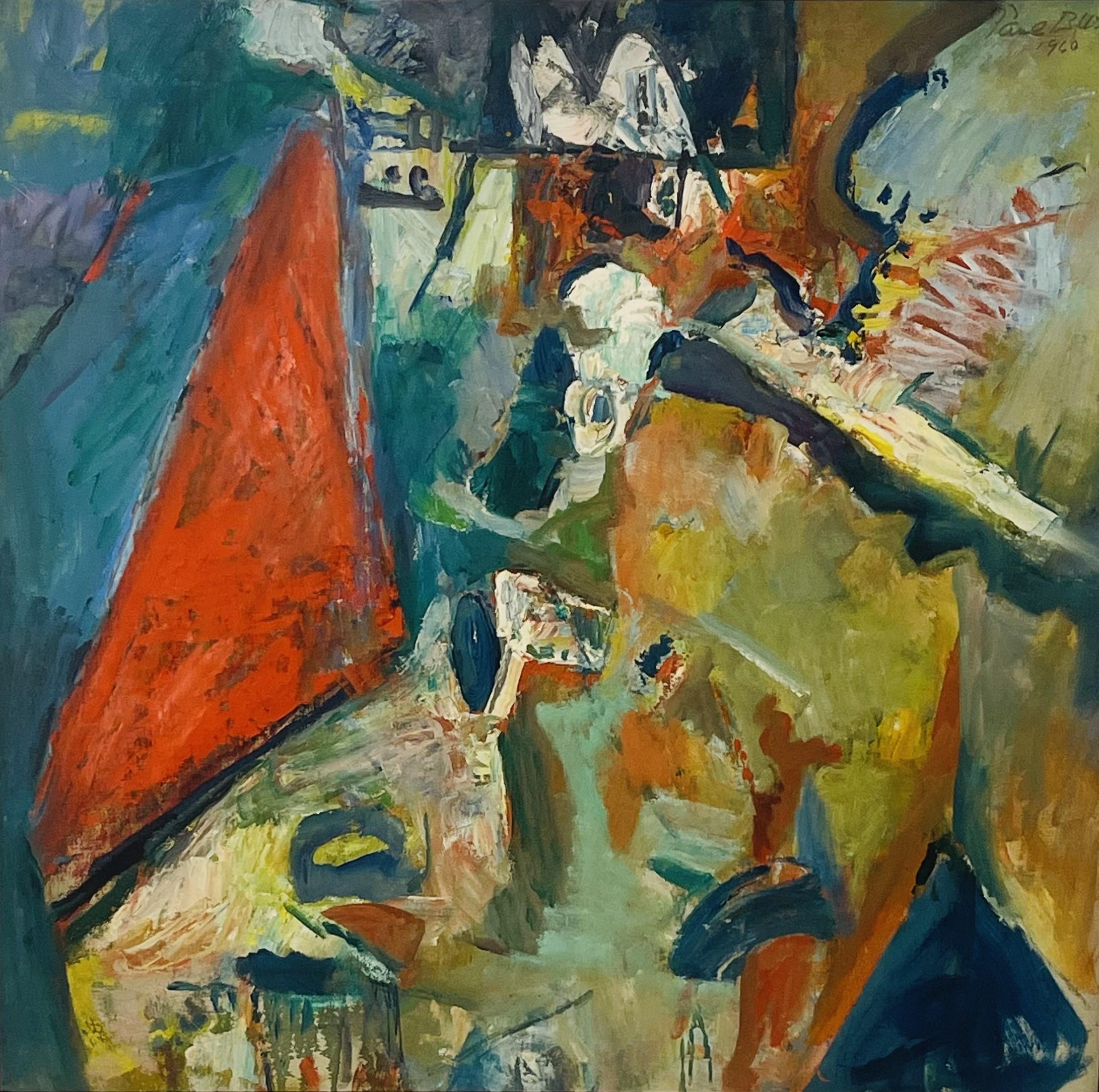 Paul Burlin Abstract Painting - Bertha