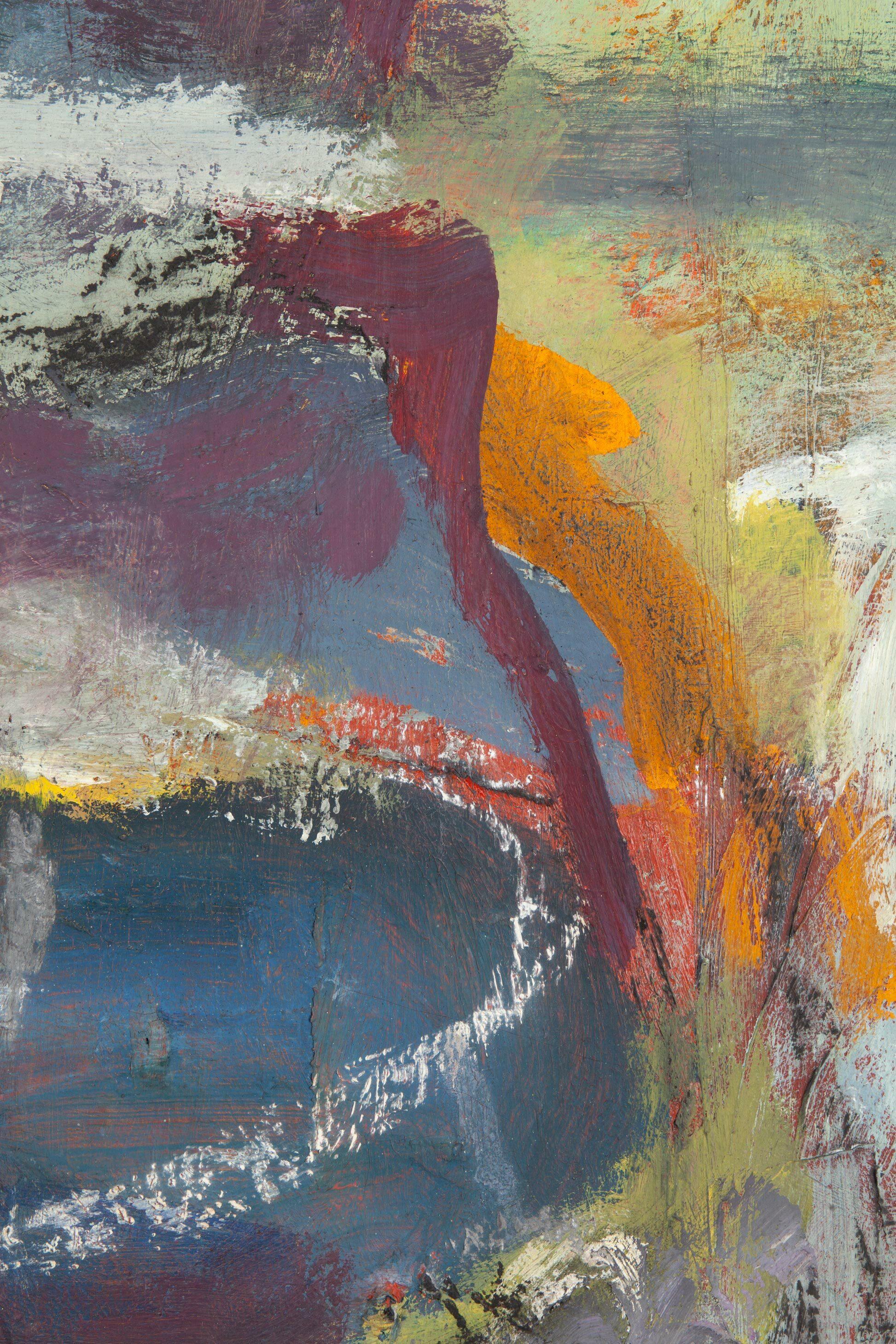 Untitled (B) (Grau), Abstract Painting, von Paul Burlin