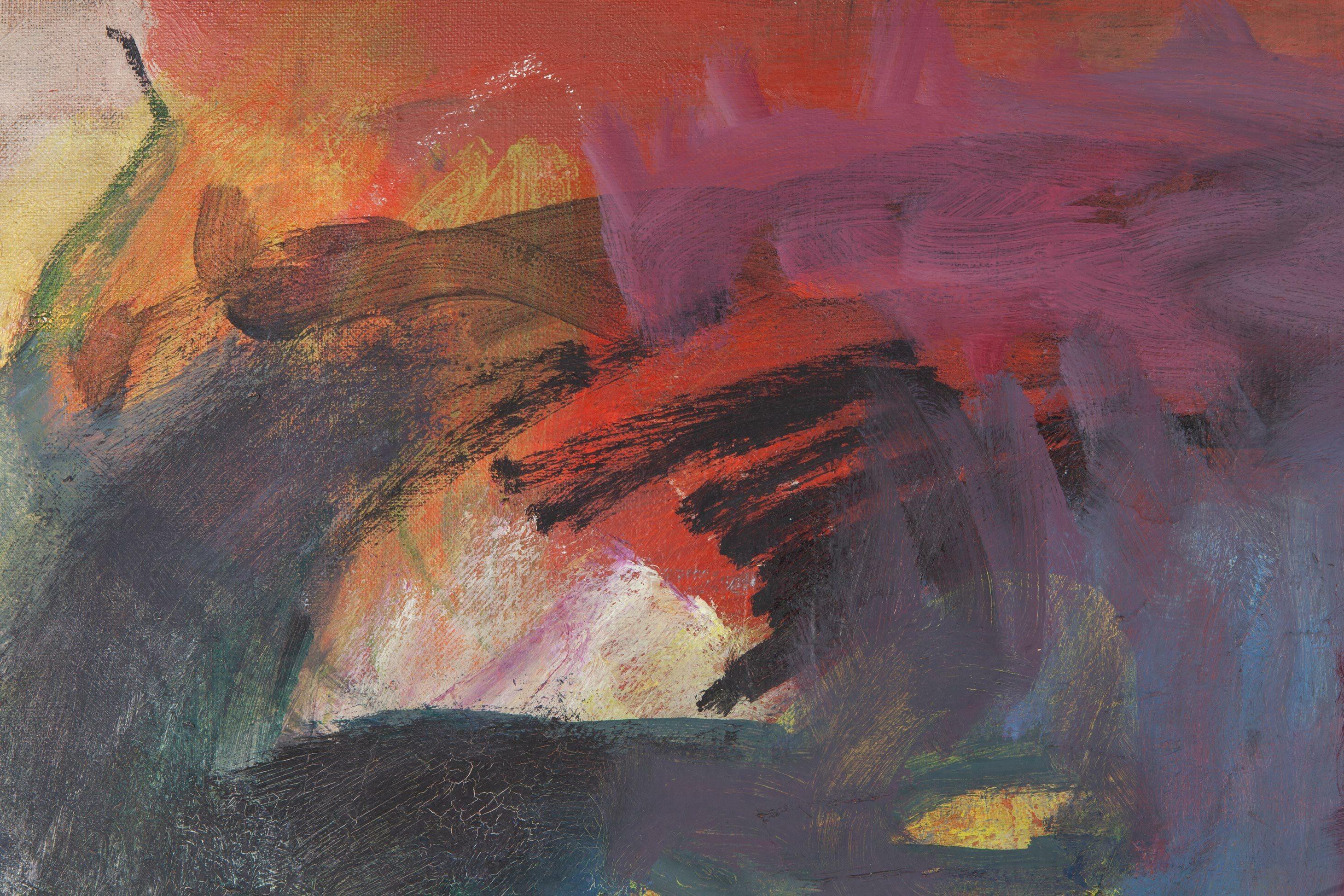 Paul Burlin (American, 1886 - 1969) was a painter whose career spanned Realism, abstraction, and Abstract Expressionism, often addressing social and personal themes through vivid imagery. Born in New York, NY, he studied at the National Academy of