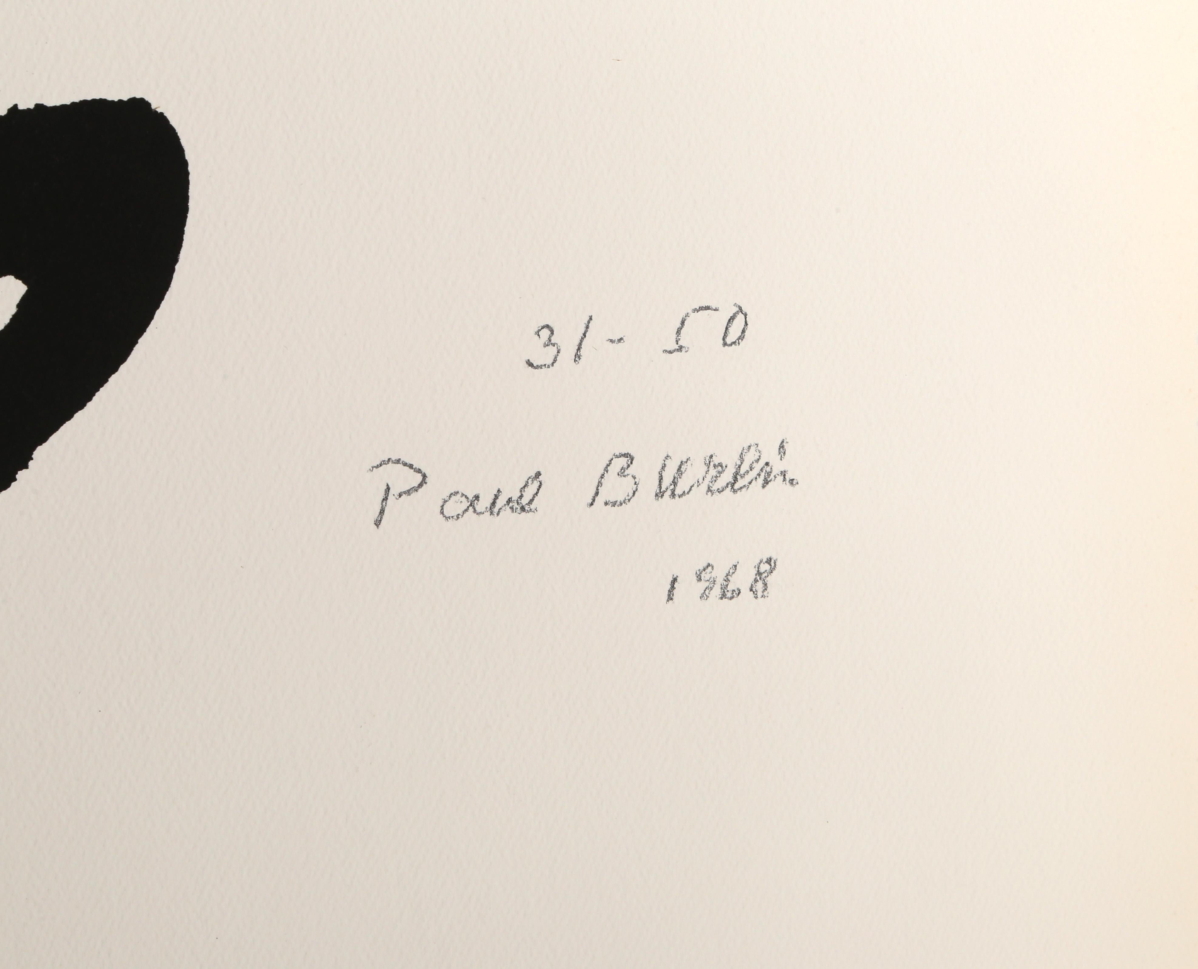 Sérigraphie expressionniste abstraite en soie de Paul Burlin 1968 en vente 2
