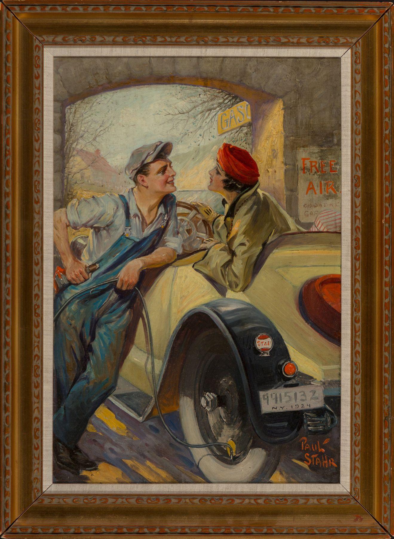 Filling Station - Painting by Paul C. Stahr