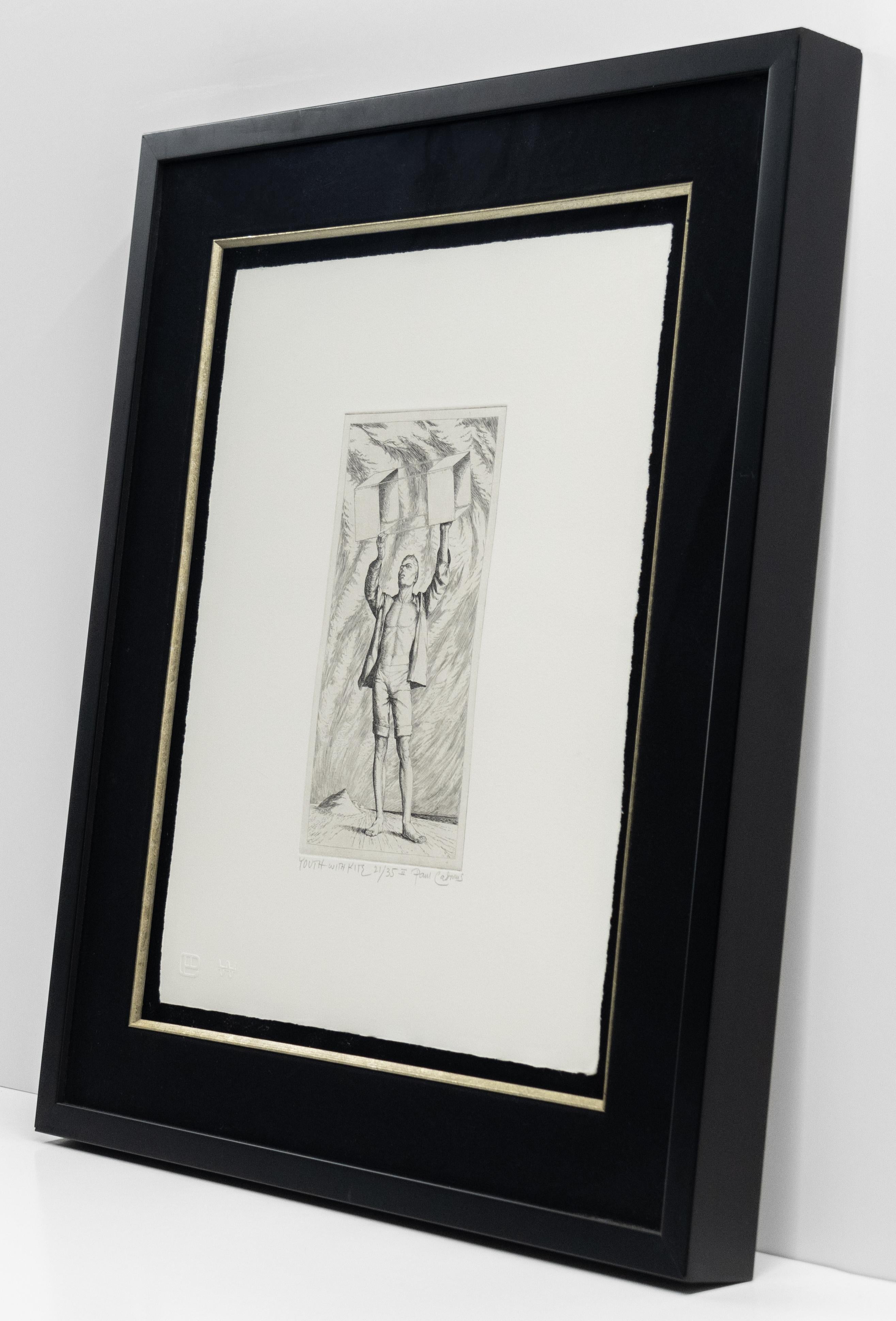 Untitled (Youth With Kite) - Contemporary Print by Paul Cadmus