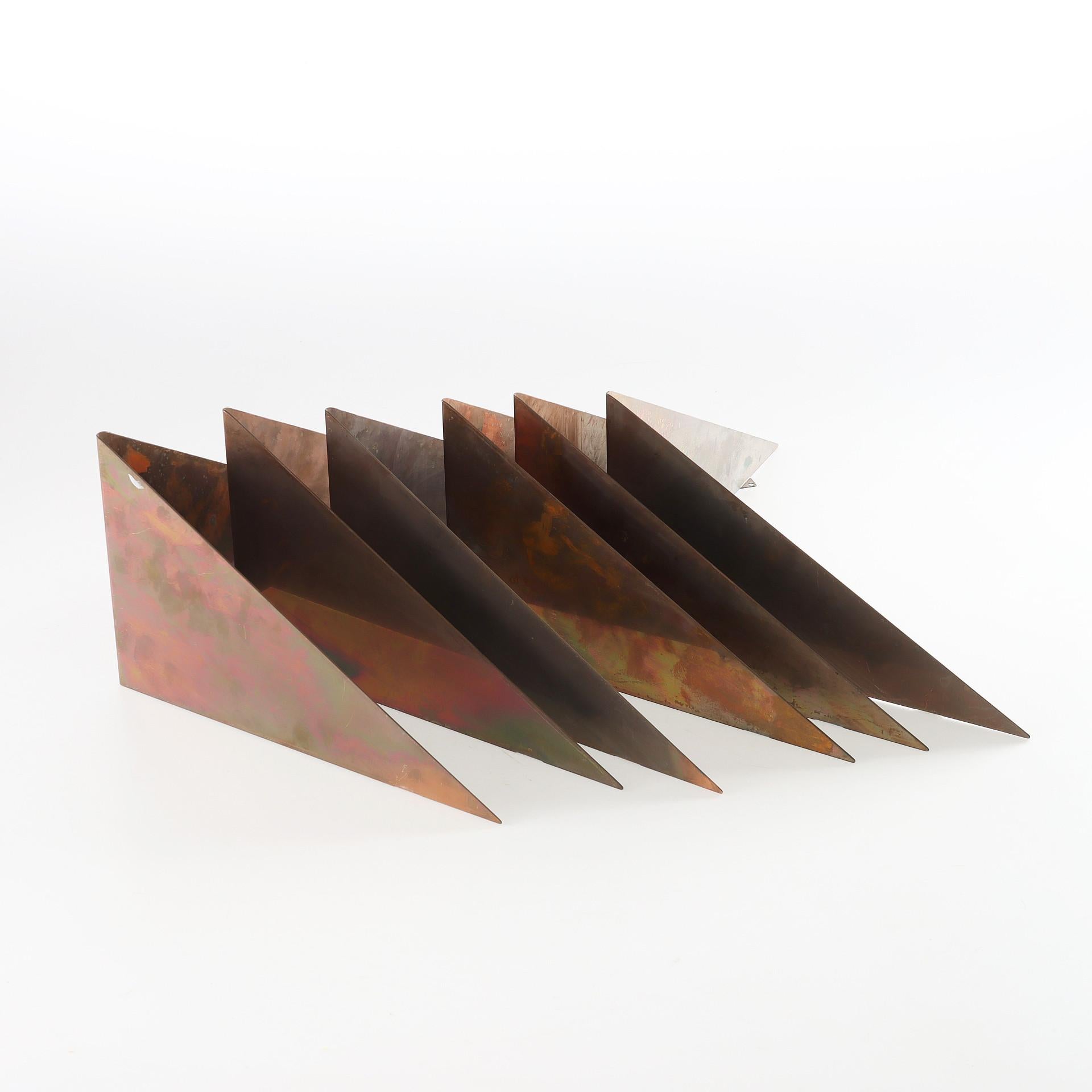 Danish Poul Cadovius Shelves Set of 6 Copper 