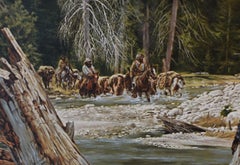 Paul Calle « In Search of Beaver » Signé Le Artist Impression n° 652/950