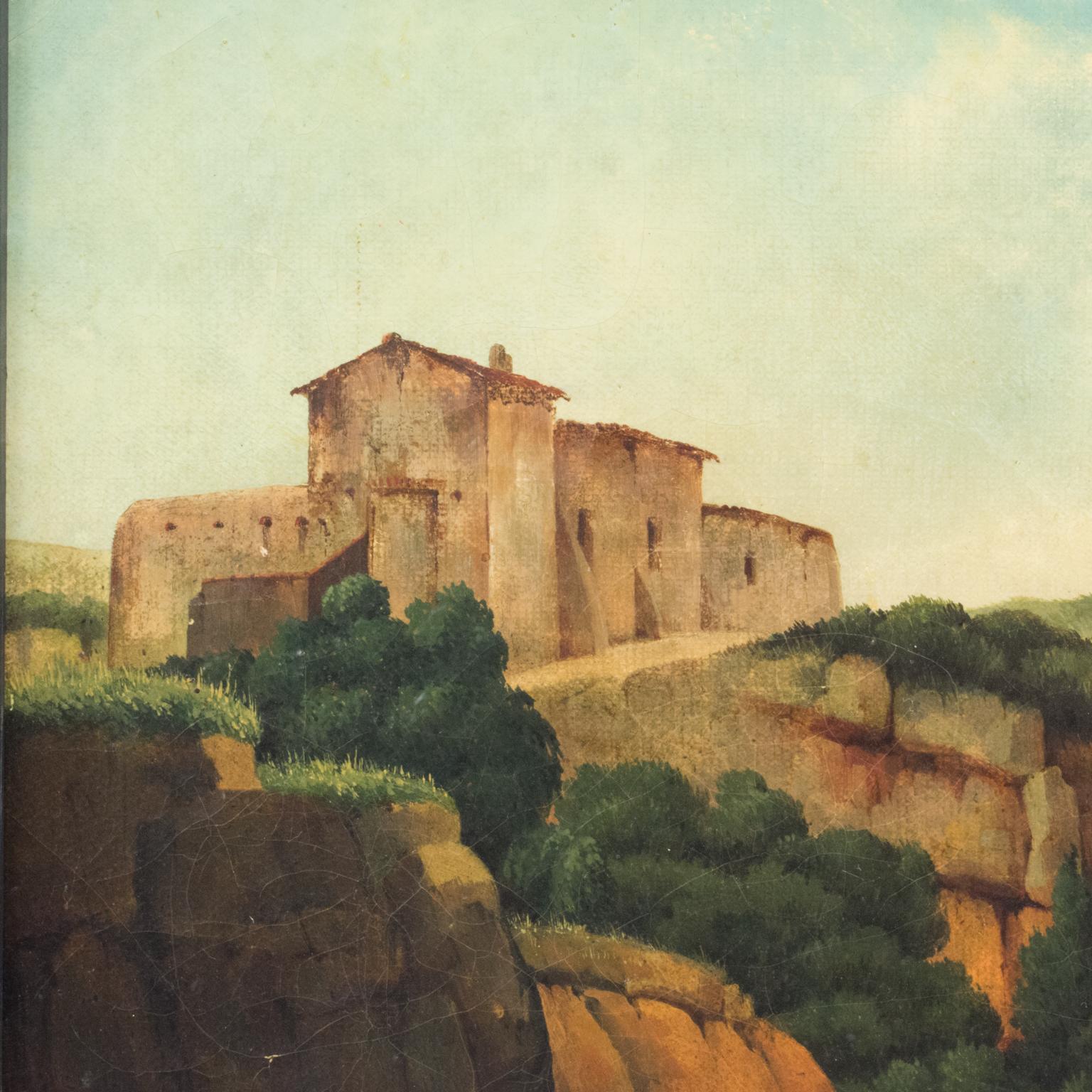Landscape in Provence Oil on Canvas Painting attributed to Paul Camille Guigou 6