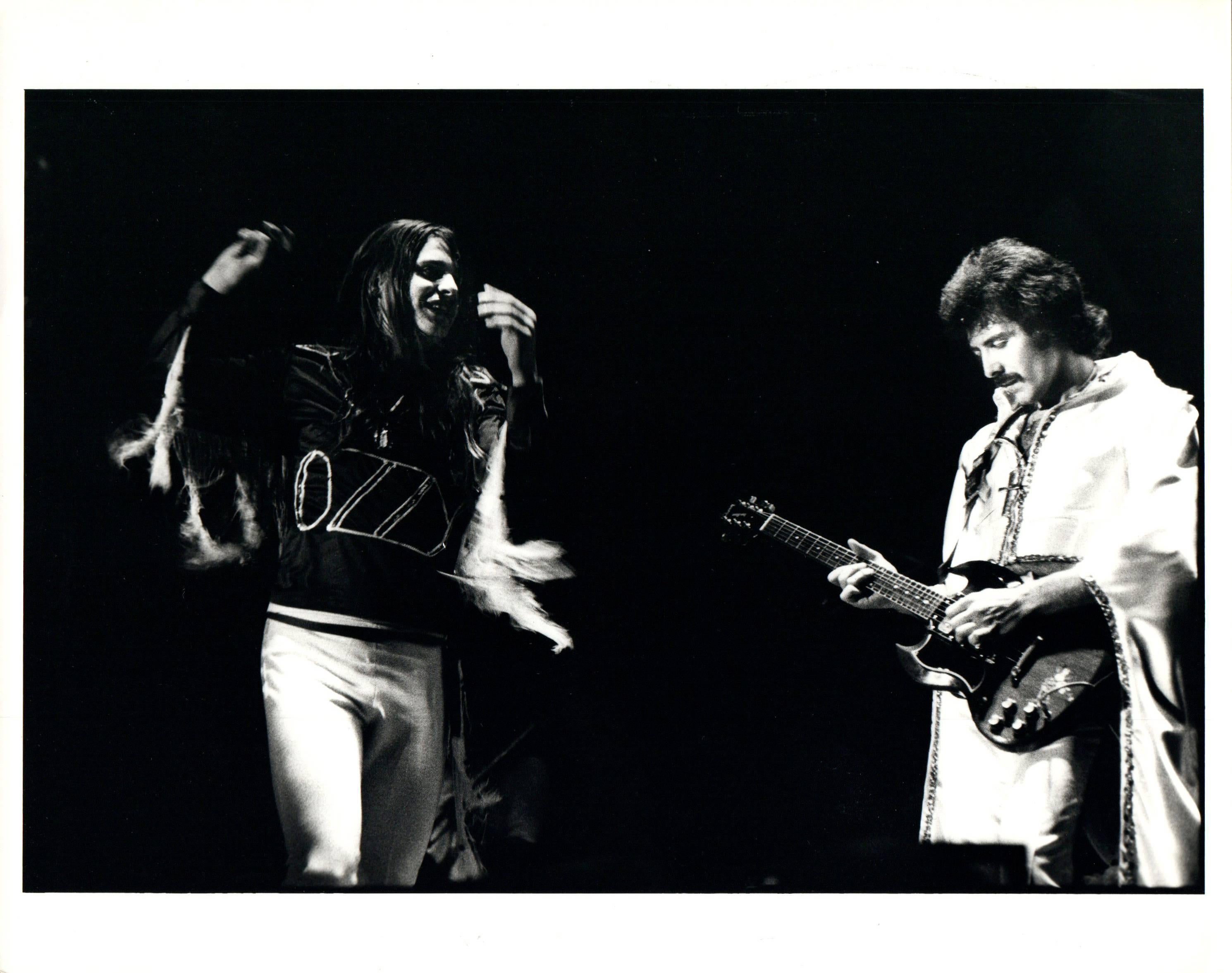 Paul Canty Black and White Photograph - Black Sabbath Having Fun on Stage Vintage Original Photograph