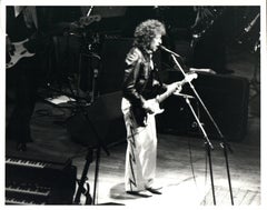 Bob Dylan Playing Guitar on Stage Vintage Original Photograph