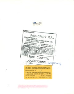 Eric Clapton Playing at a Wedding Celebration Vintage Original Photograph