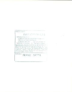 Frank Zappa Performing Vintage Original Photograph