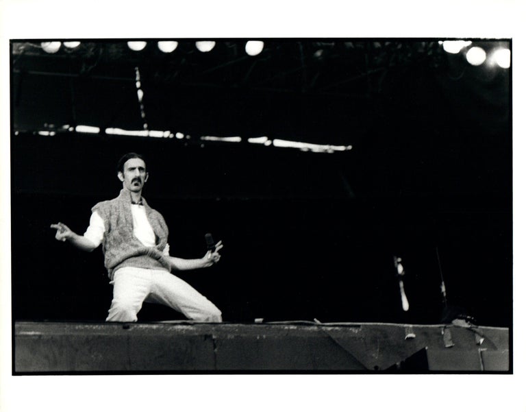 Paul canty black and white photograph frank zappa performing vintage original photograph Paul canty black and white photograph frank zappa performing vintage original photograph