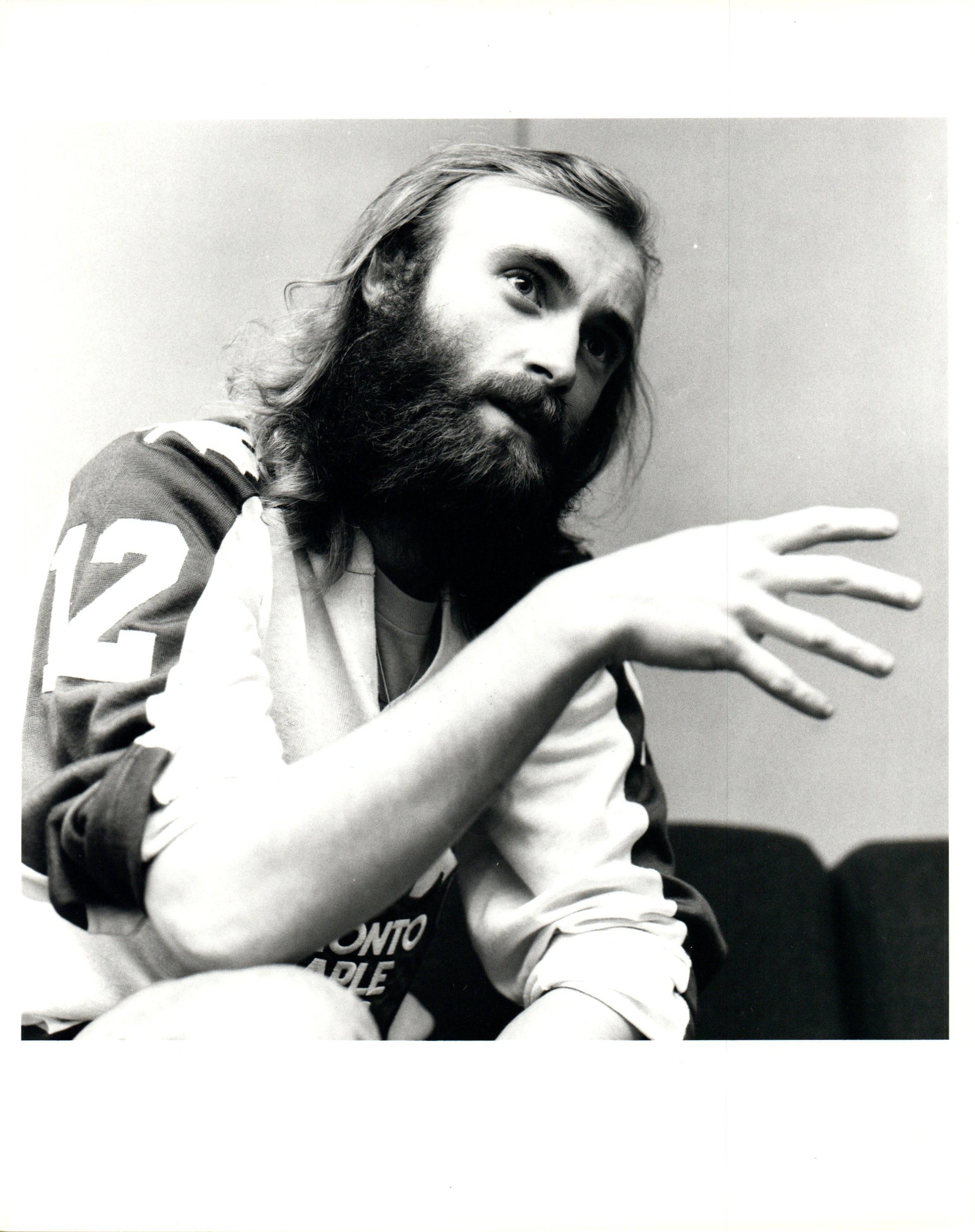 Paul Canty Portrait Photograph - Phil Collins Talking With Hands Vintage Original Photograph