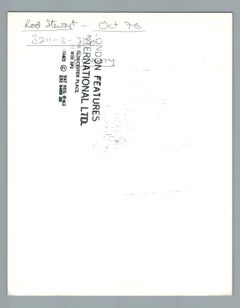 Rod Stewart Singing on Stage Vintage Original Photograph