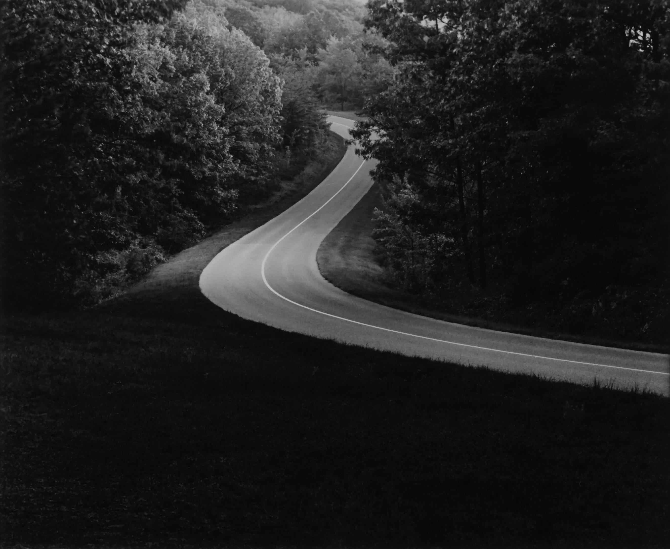 Paul Caponigro Black and White Photograph - Blue Ridge Road, Virginia
