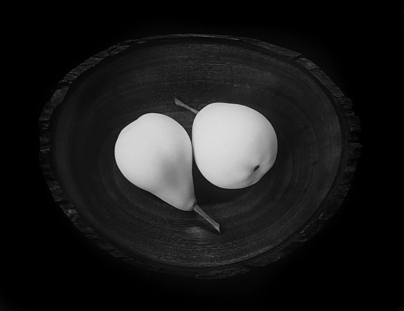 Paul Caponigro, Two Pears, Cushing, ME, 1999, 8.75 x 10.75", silver gelatin print. Signed, titled and dated on mount recto. Excellent condition
