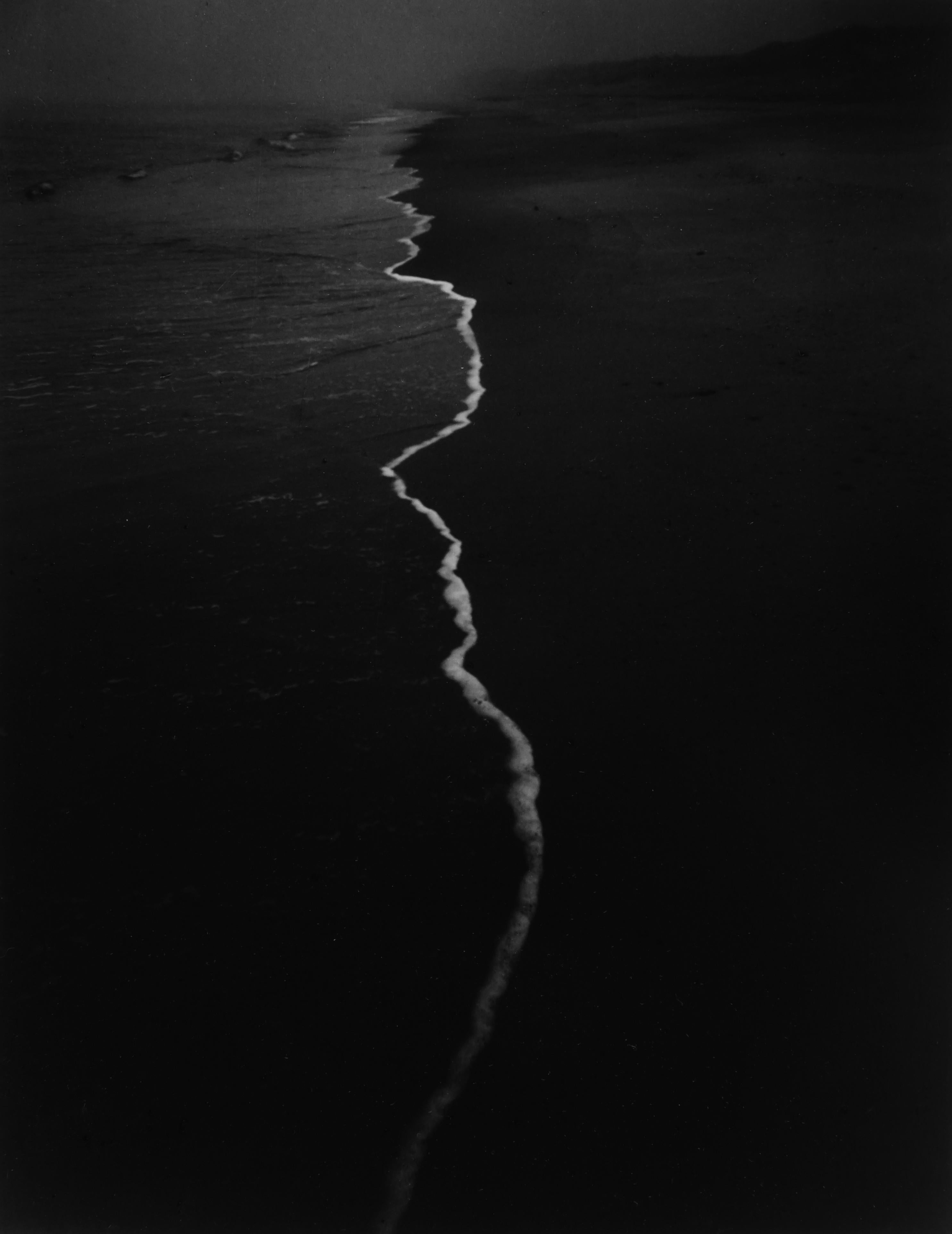 Shoreline, Montauk Beach, Long Island, NY, 1972, printe