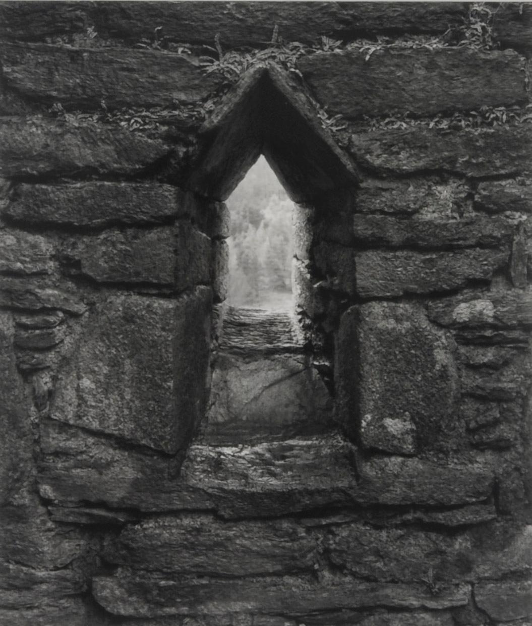 Stone Church Window, Glenaloough, Wicklow, Ireland - Photograph by Paul Caponigro