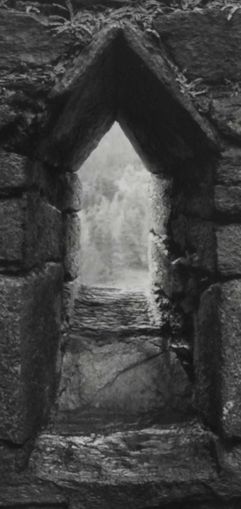 Stone Church Window, Glenaloough, Wicklow, Ireland - American Modern Photograph by Paul Caponigro