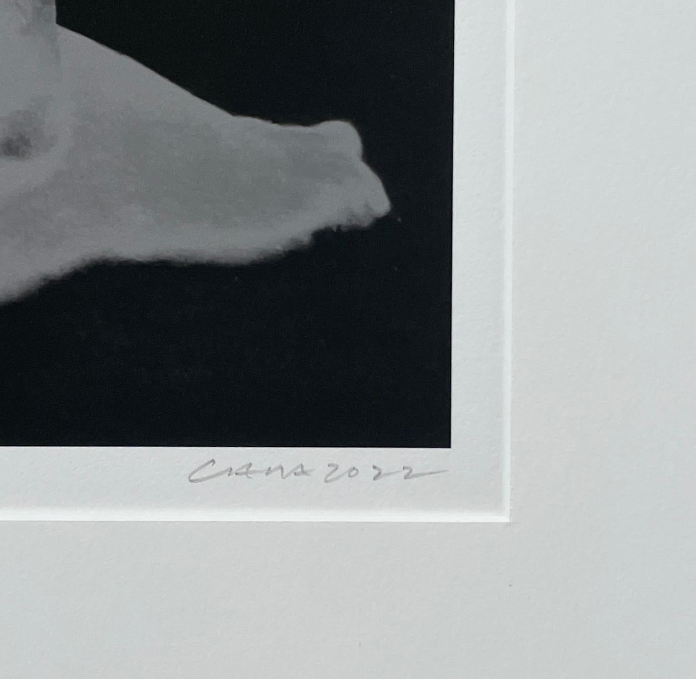 Montage photographique abstrait encadré avec jambes, pieds, motifs en noir et blanc, #0607 en vente 3
