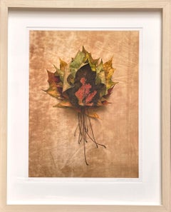 Série encadrée Greene & Greene 3485 : photographie de nature morte avec vert, tons de terre