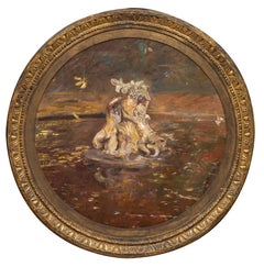 Autumn in Versailles - painting by Paul César Helleu an Impressionist Painter