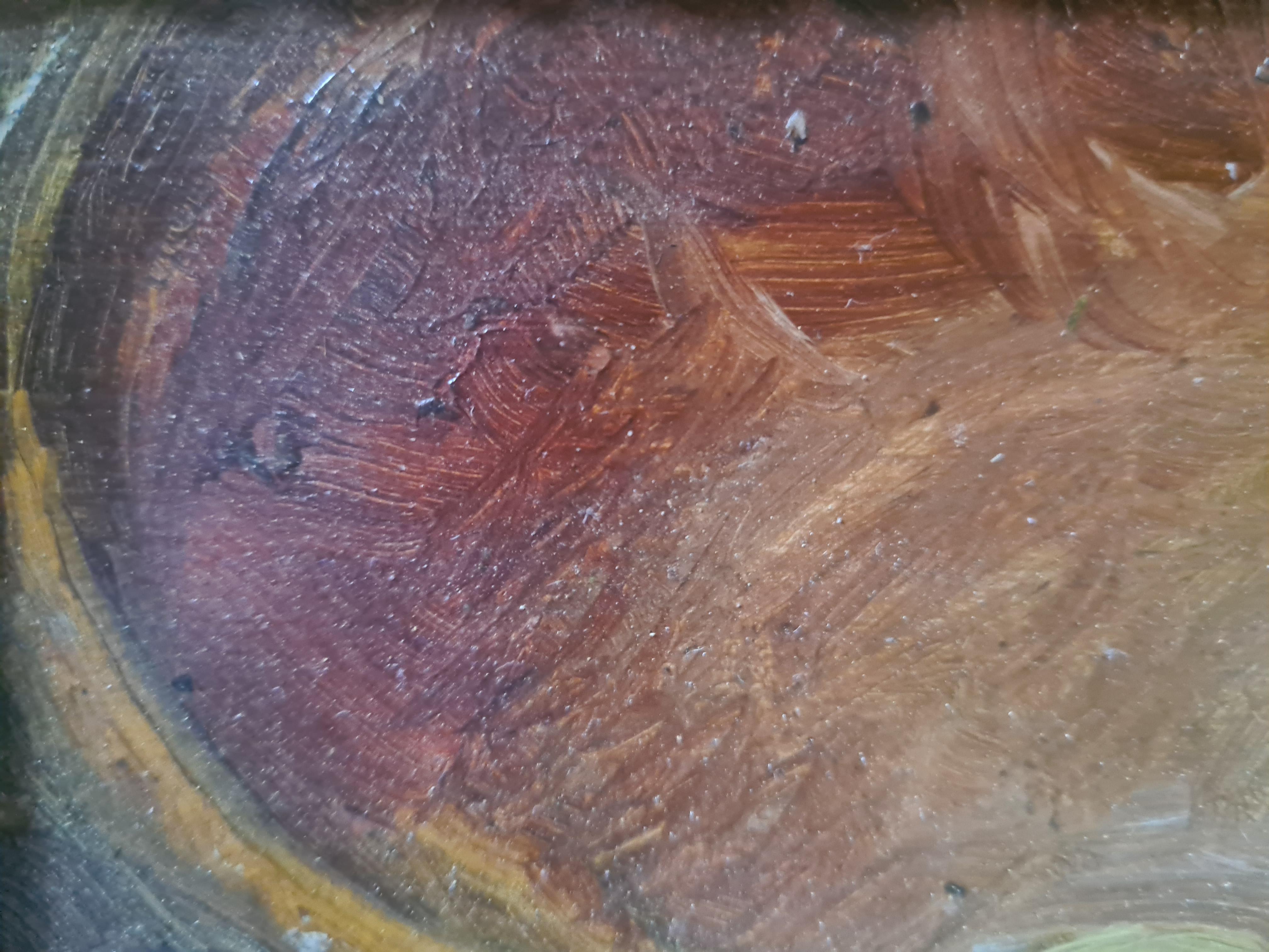 Óleo sobre tabla impresionista francés del siglo XIX, Naturaleza muerta con manzanas 1