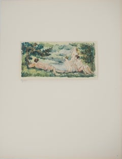 Bathers - Lithograph, 1971