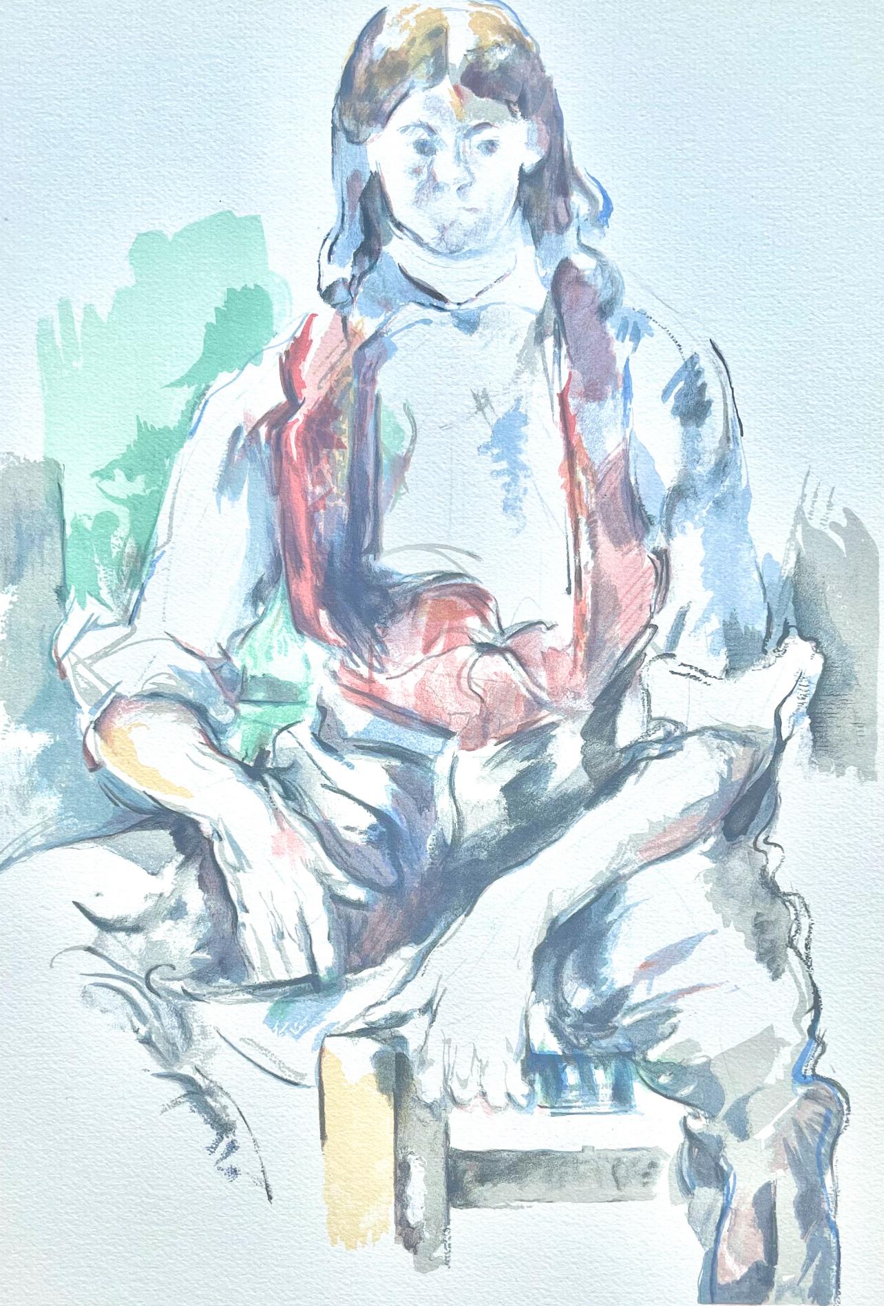 Paul Cézanne Landscape Print – Cézanne, Der Junge mit der roten Weste, Cézanne: Zehn Aquarelle (nach)