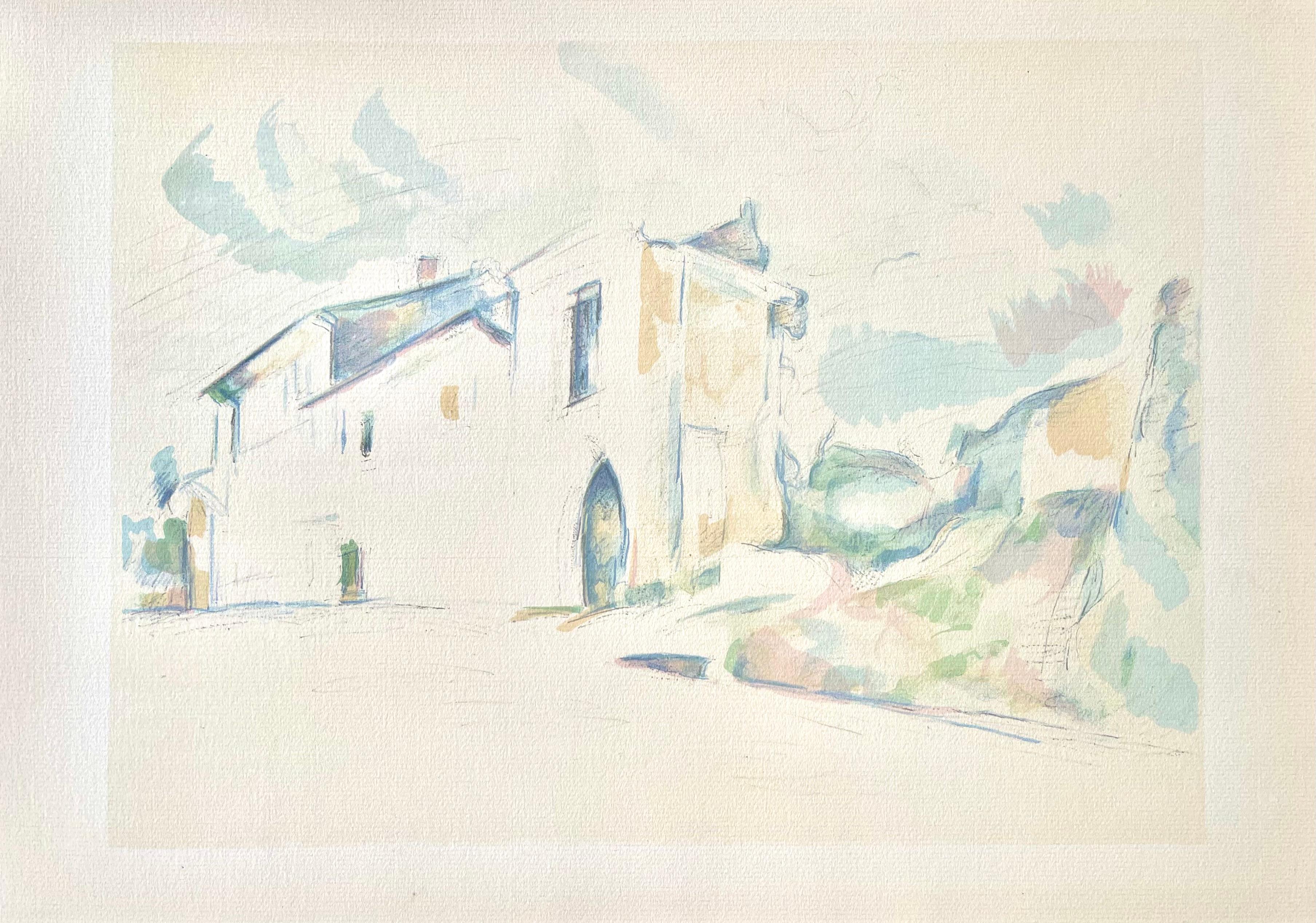 Cézanne, Haus in der Provence, Cézanne: Zehn Aquarelle (nach) im Angebot 1
