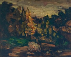 Vintage Cézanne, Paysage à Aix, Les Réalistes Lyriques (after)