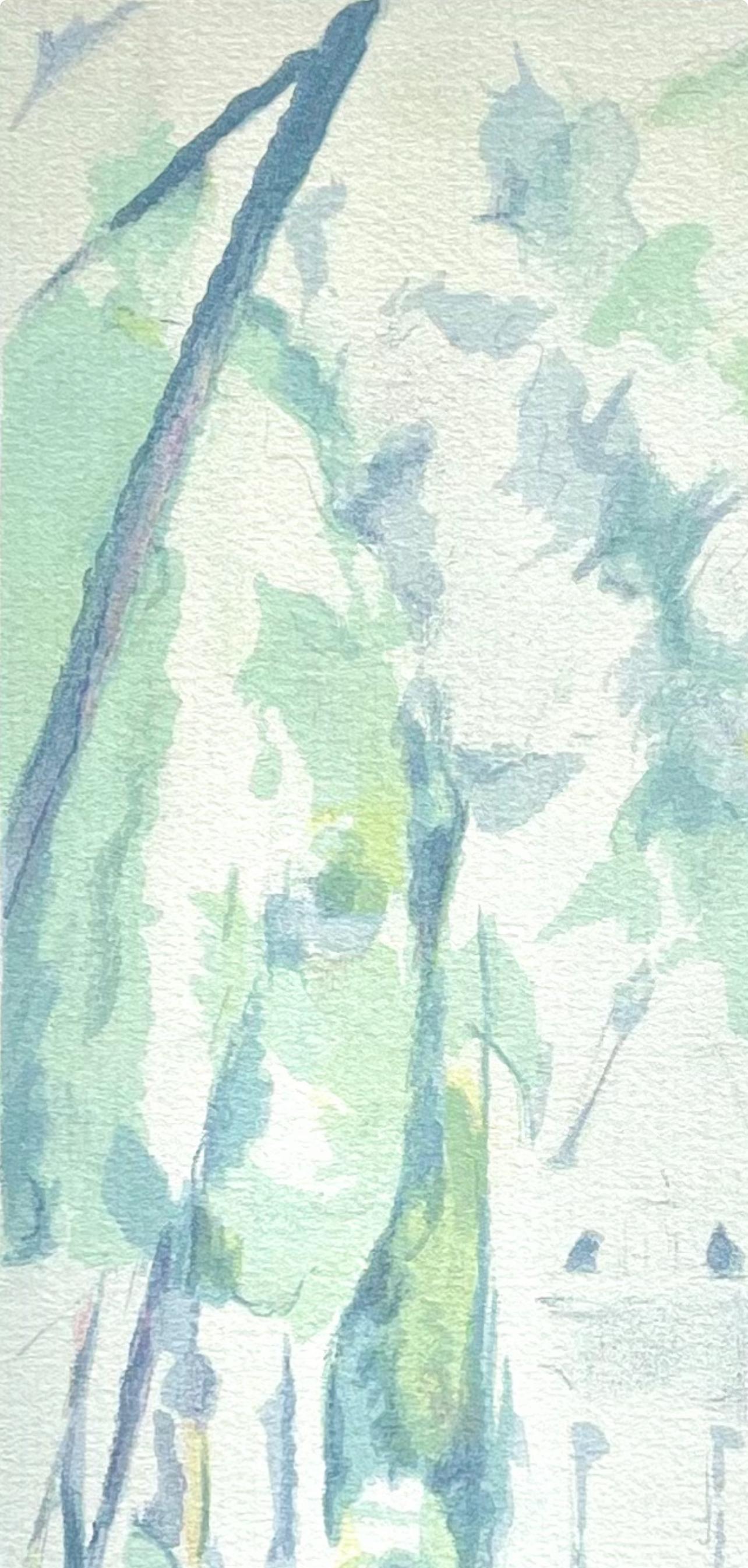 Cézanne, The Gate, Chantilly, Cézanne: Zehn Aquarelle (nach) im Angebot 2